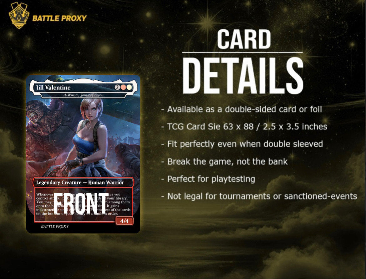 MTG Custom Proxy - Jill Valentine – Resident Evil
