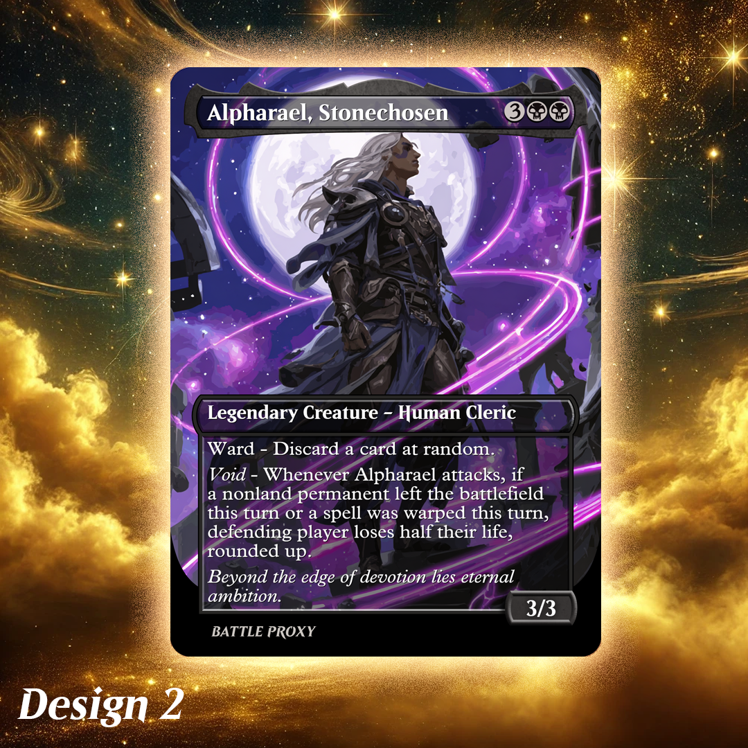 MTG Custom Proxy - Alpharael, Stonechosen - Edge of Eternities