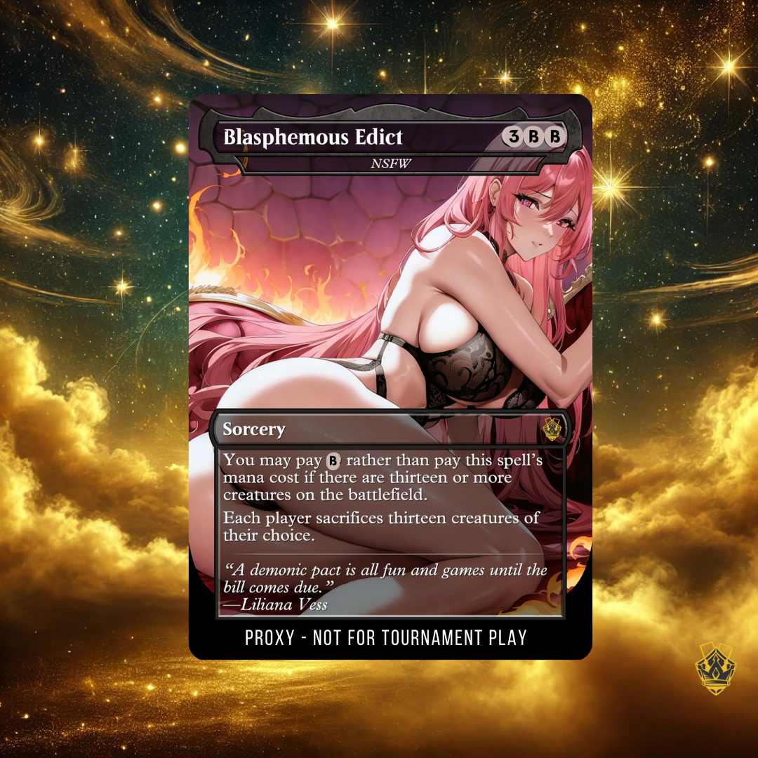 Blasphemous Edict – MTG Custom Proxy Card