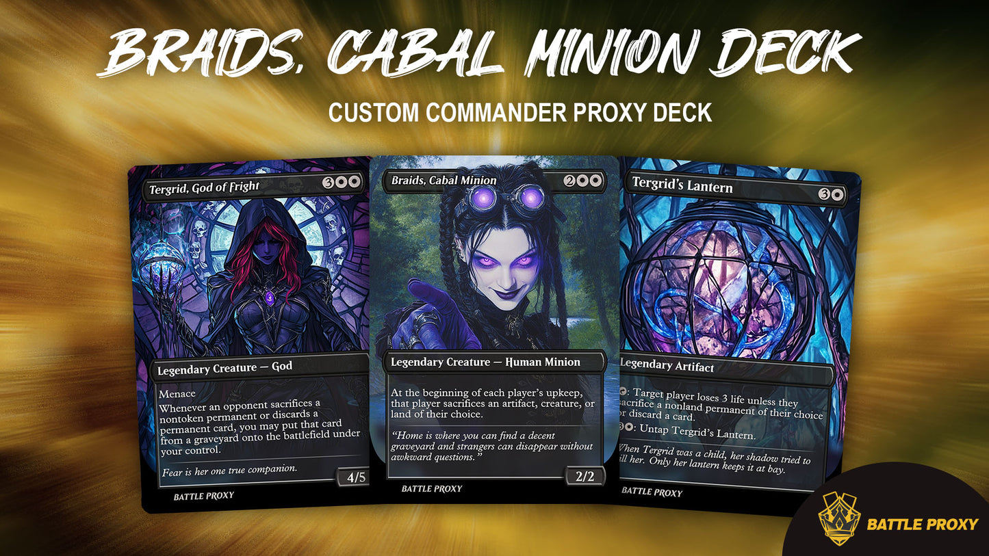 Custom EDH Proxy Deck – Braids Commander Deck (MTG Proxies)