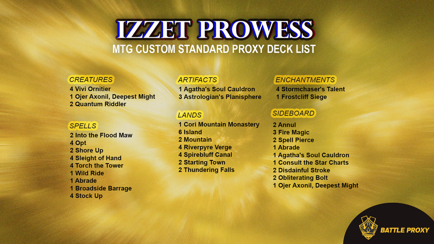 Custom Standard Proxy Deck – Izzet Prowess