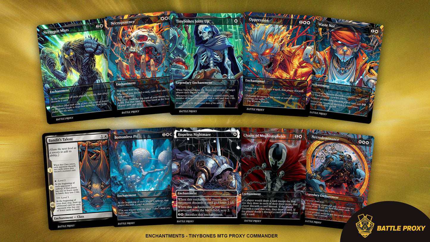 Custom EDH Proxy Deck – Tinybones Commander Deck