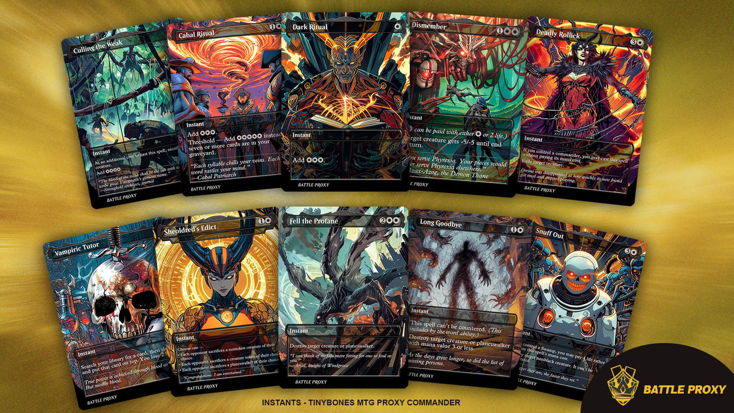 Custom EDH Proxy Deck – Tinybones Commander Deck