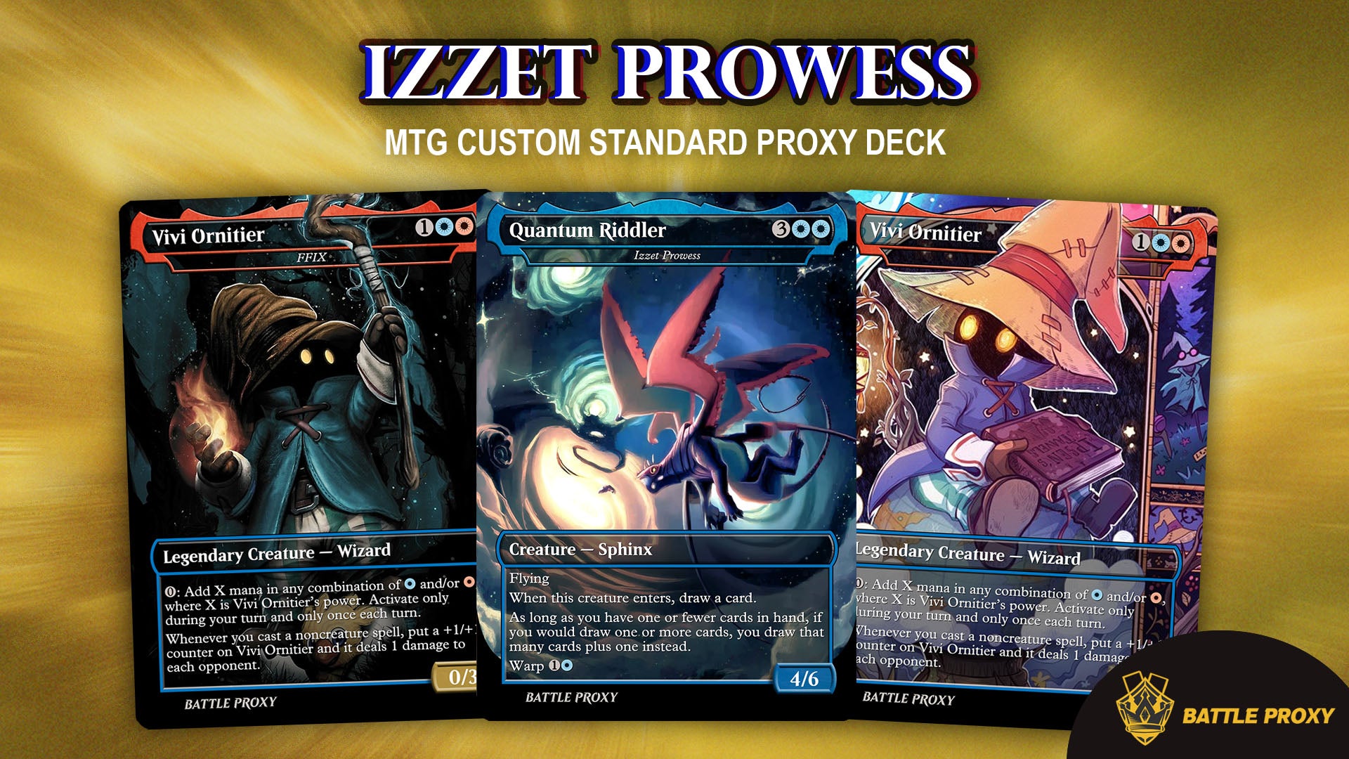 Izzet Prowess Standard Proxy Deck – Custom MTG Proxies