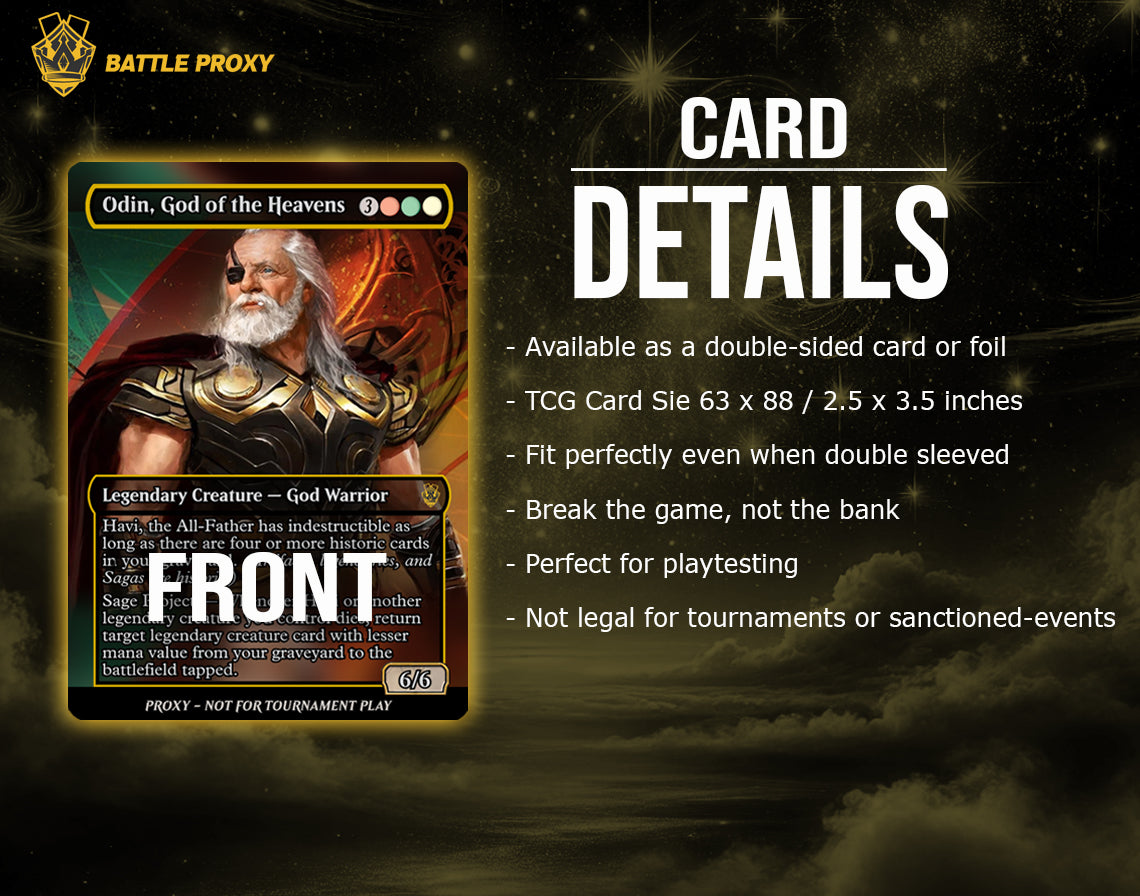 MTG Custom Proxy - Odin, the Allfather