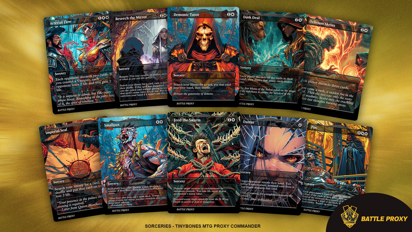 Custom EDH Proxy Deck – Tinybones Commander Deck