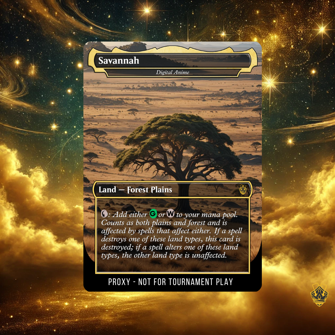 Savannah - MTG Custom Proxy Card Battle Proxy Savannah - MTG Custom Proxy Card Battle Proxy