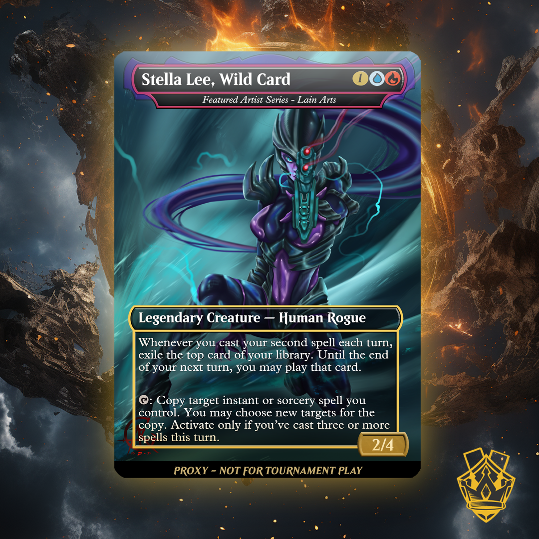 Stella Lee, Wild Card - MTG Custom Proxy Battle Proxy Stella Lee, Wild Card - MTG Custom Proxy Battle Proxy