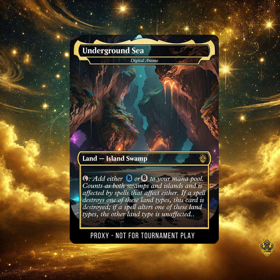 Underground Sea - MTG Custom Proxy Card Battle Proxy Underground Sea - MTG Custom Proxy Card Battle Proxy