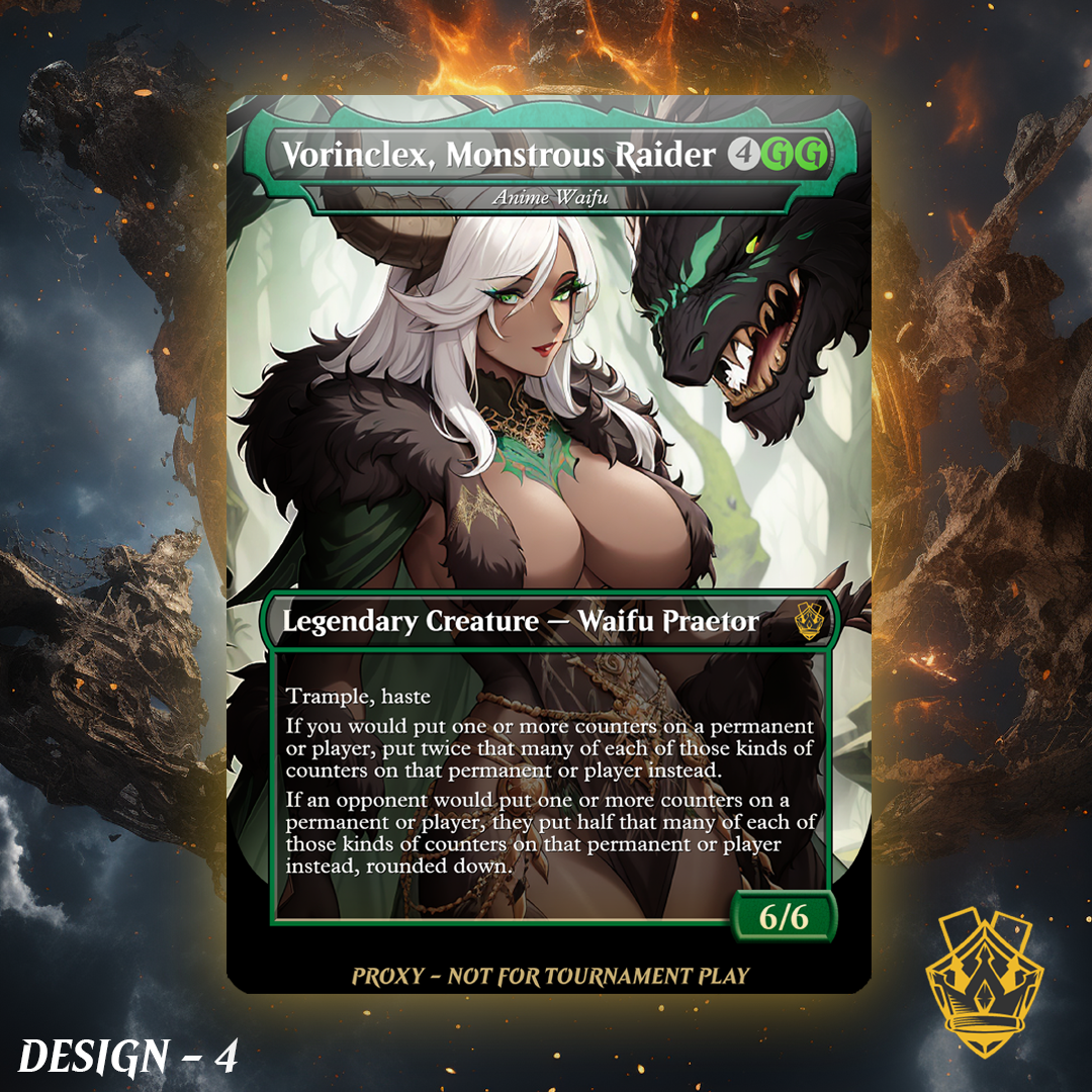 Vorinclex, Monstrous Raider - MTG Custom Proxy - NSFW