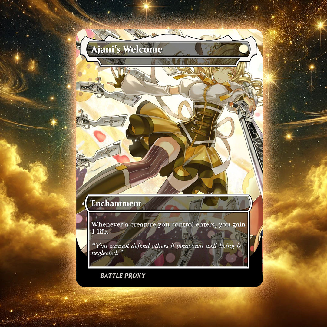 MTG Custom Proxy - Ajani's Welcome - Madoka