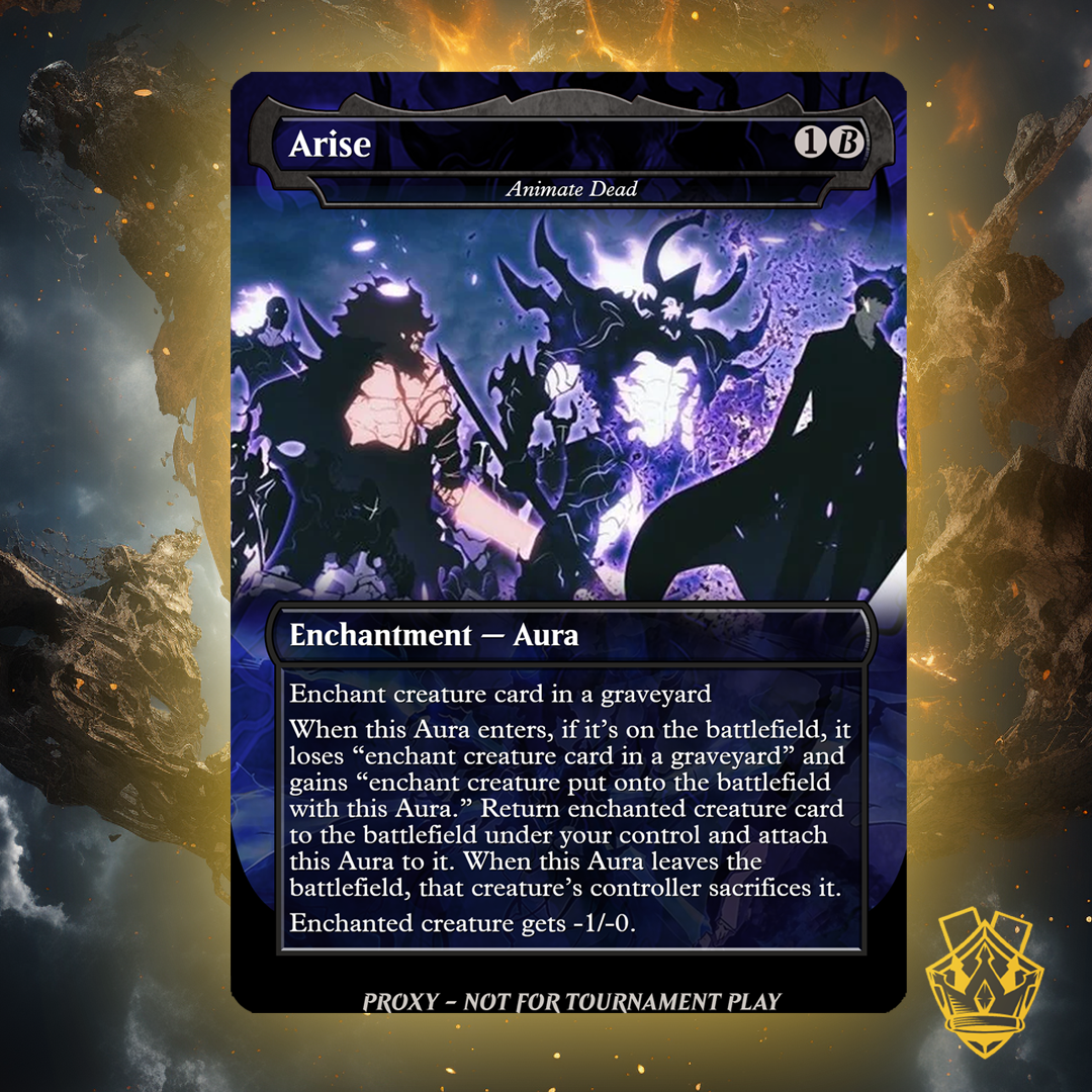 Arise (Animate Dead) – MTG Custom Proxy Card | Solo Leveling