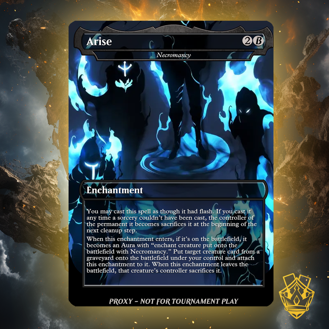 Arise (Necromancy) – MTG Custom Proxy Card | Solo Leveling