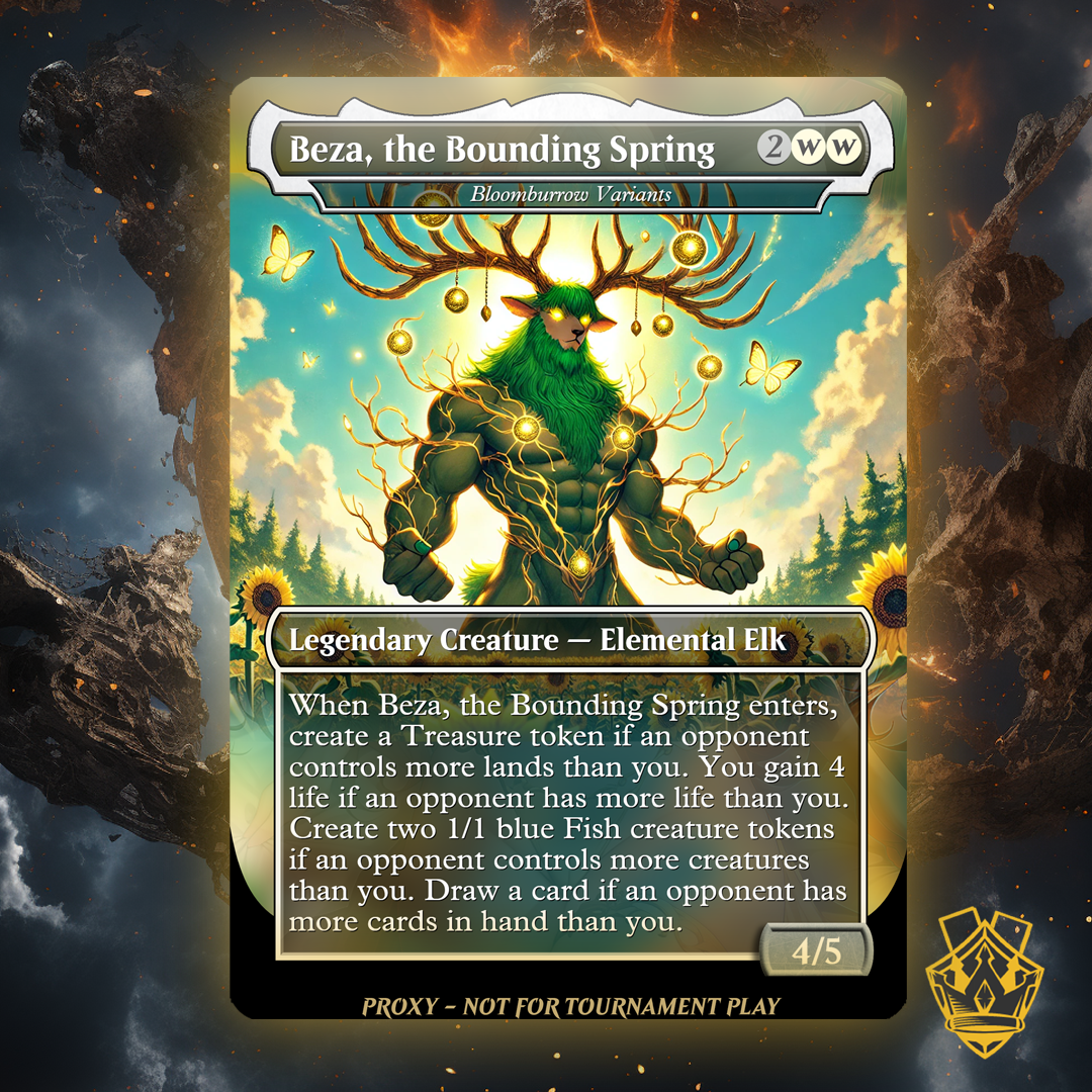 Beza, the Bounding Spring – MTG Custom Proxy Card