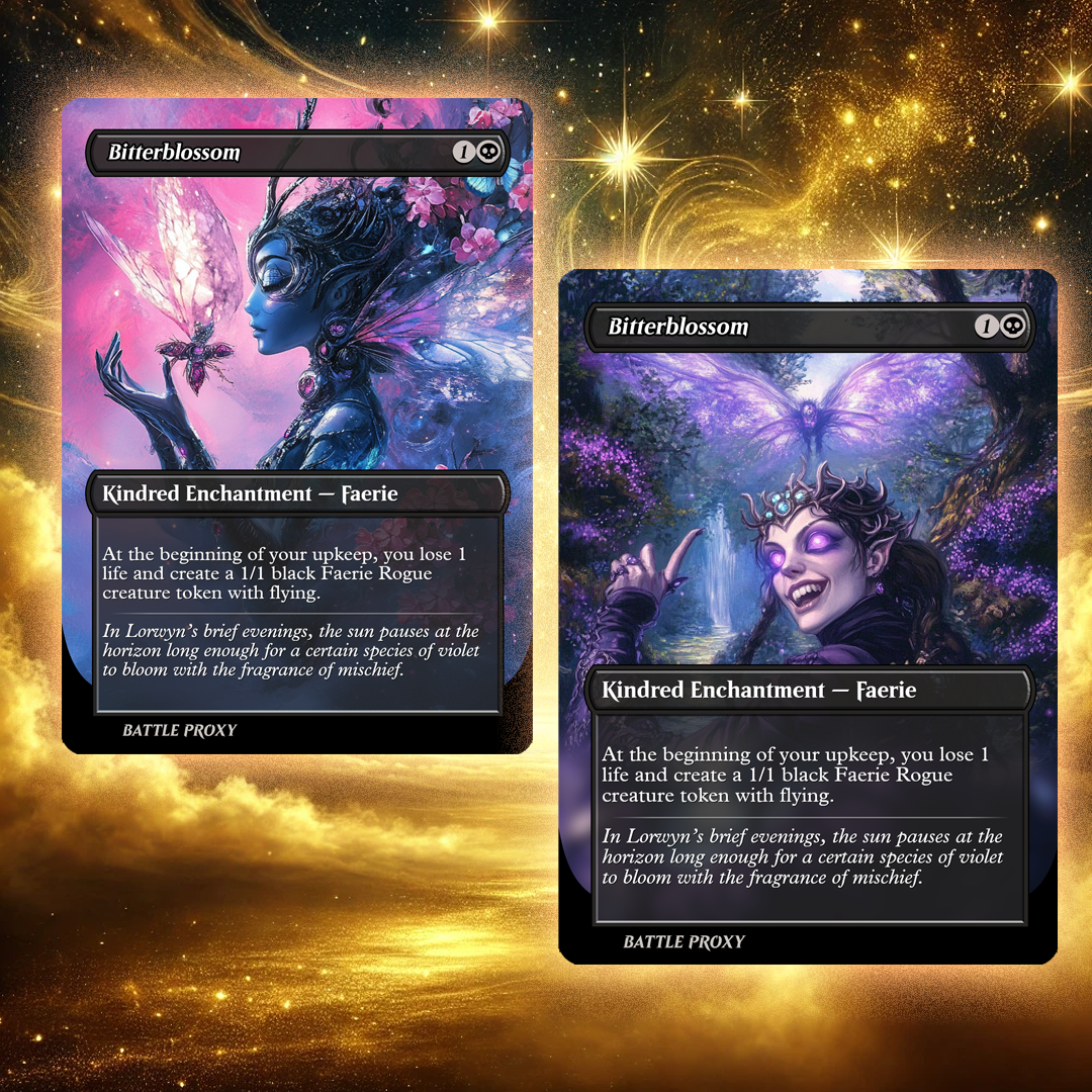 mtg cards like bitterblossom MTG Custom Proxy