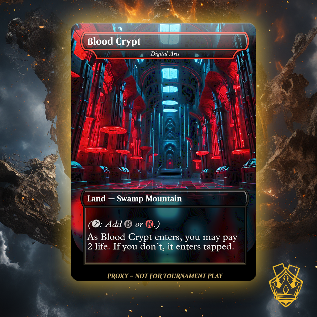 Blood Crypt – MTG Custom Proxy Card - Shock Lands