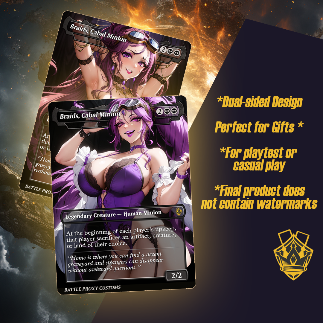 Braids, Cabal Minion - MTG Custom Proxy - NSFW