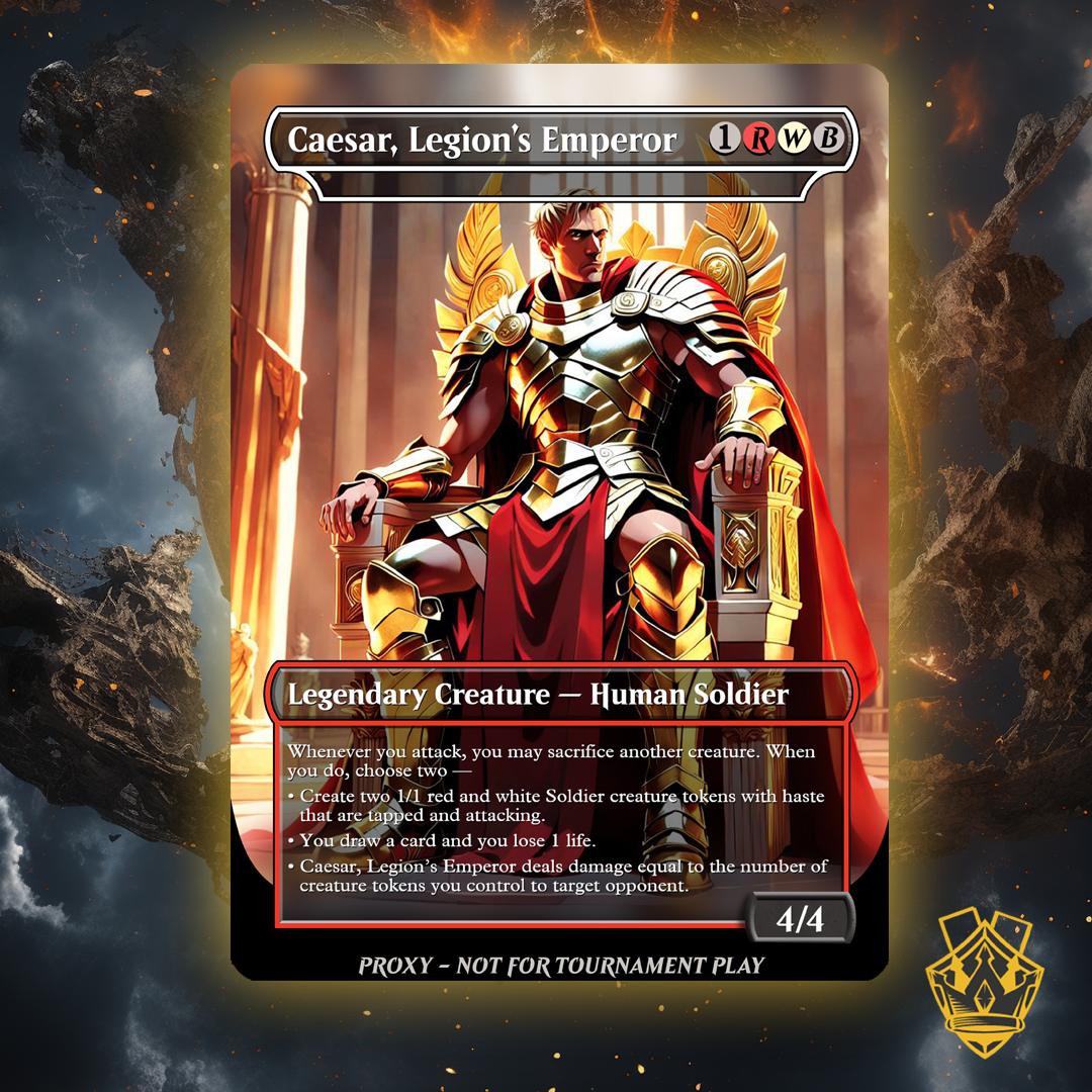 Caesar, Legion's Emperor MTG Custom Proxy Card Battle Proxy Caesar, Legion's Emperor MTG Custom Proxy Card Battle Proxy