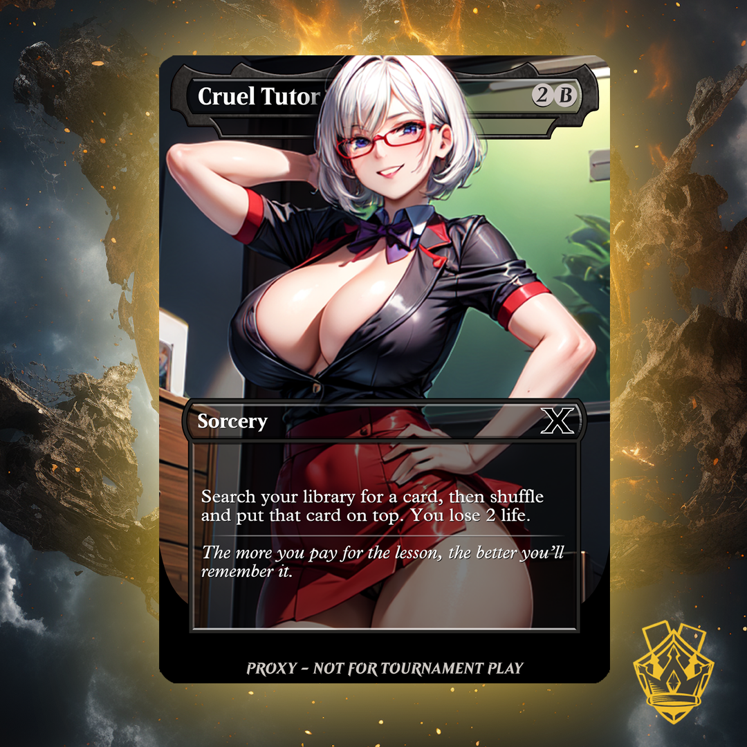 Cruel Tutor – MTG Custom Proxy Card - NSFW