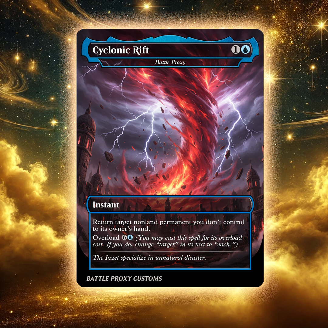MTG Custom Proxy Card - Cyclonic Rift | Battle Proxy MTG Custom Proxy Card - Cyclonic Rift | Battle Proxy