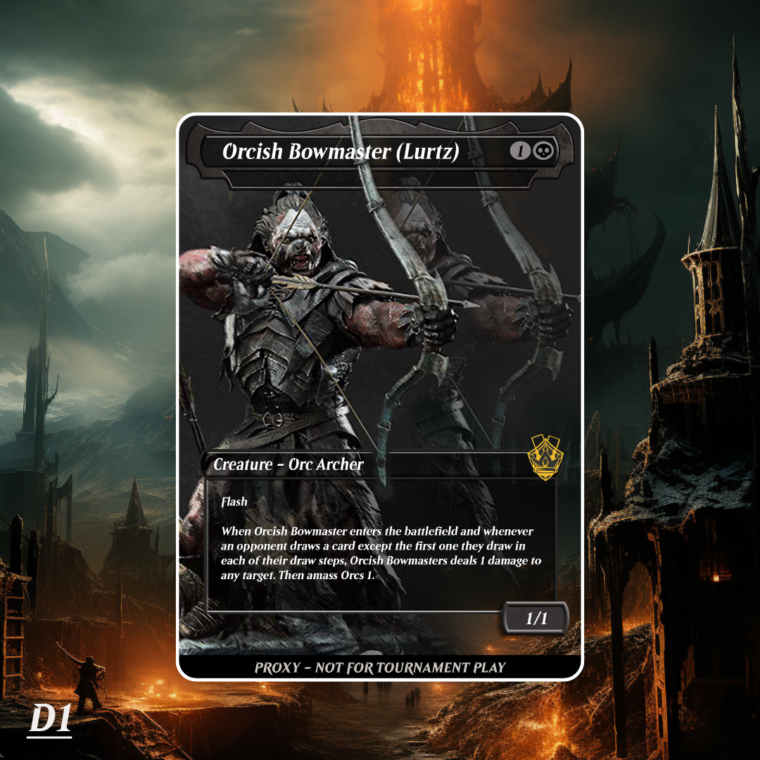 Orcish Bowmasters - Lurtz Version – MTG Proxy Card - LOTR