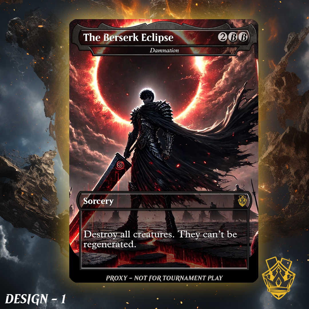Damnation - MTG Custom Proxy - Berserk Edition Battle Proxy Damnation - MTG Custom Proxy - Berserk Edition Battle Proxy