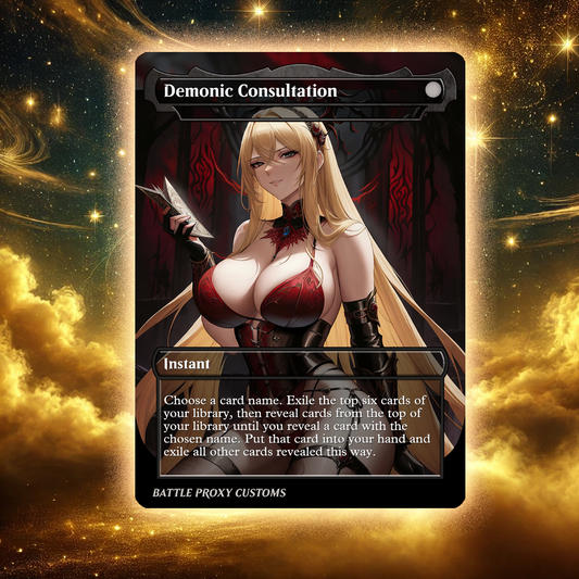 Demonic Consultation - MTG Custom Proxy - NSFW