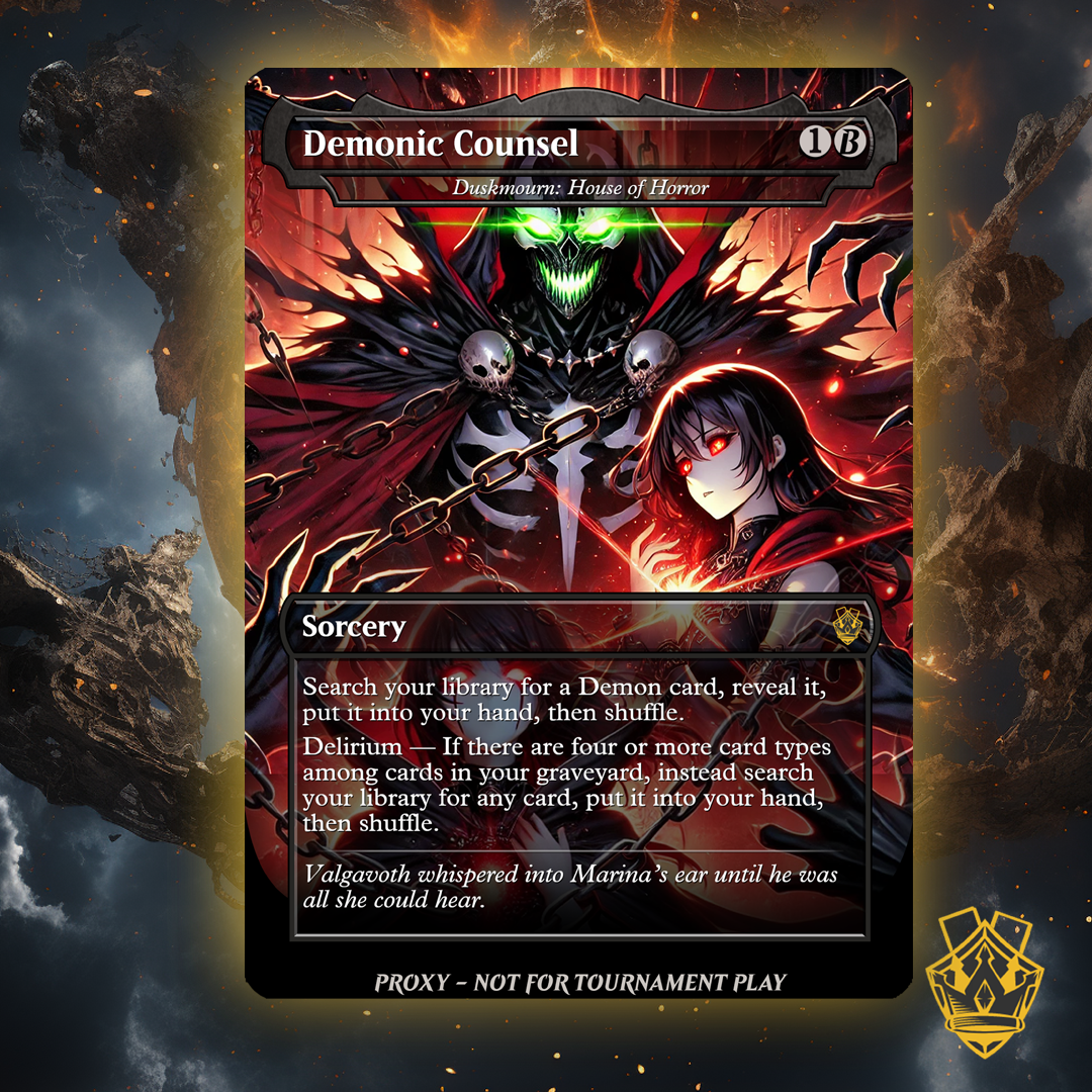 Demonic Counsel – MTG Custom Proxy Card