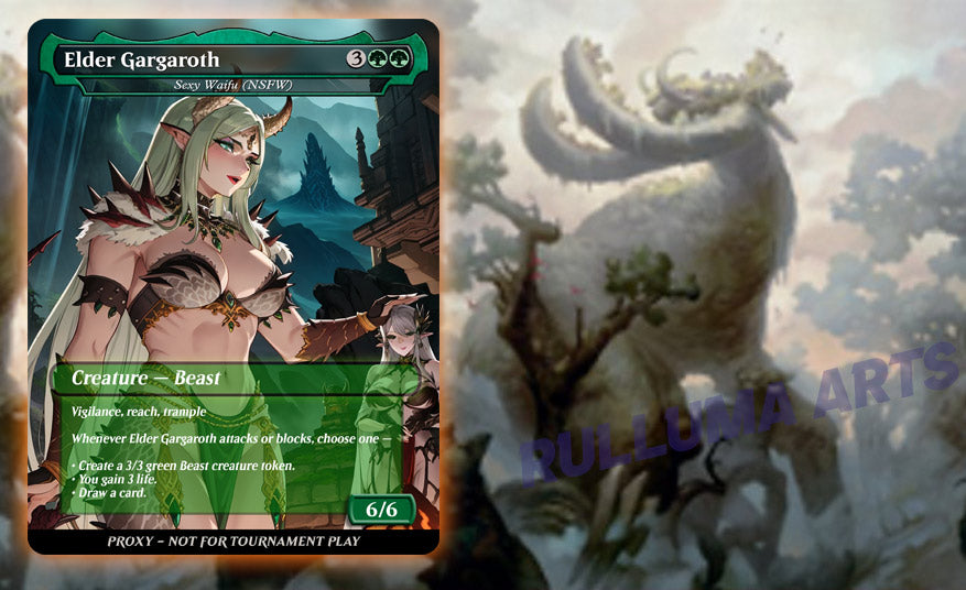 Elder Gargaroth - MTG Proxy - NSFW Version