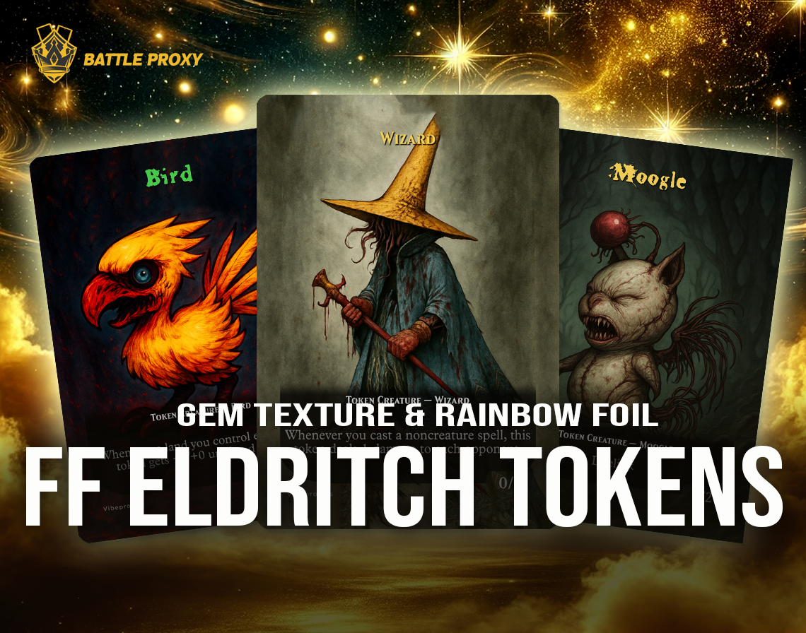 MTG Custom Proxy - Final Fantasy Eldritch Tokens Battle Proxy MTG Custom Proxy - Final Fantasy Eldritch Tokens Battle Proxy