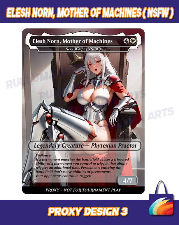 Elesh Norn, Mother of Machines - MTG Proxy - NSFW Version