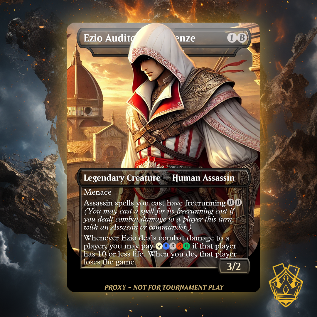 Ezio Auditore da Firenze - MTG Custom Proxy Assassin's Creed Battle Proxy Ezio Auditore da Firenze - MTG Custom Proxy Assassin's Creed Battle Proxy