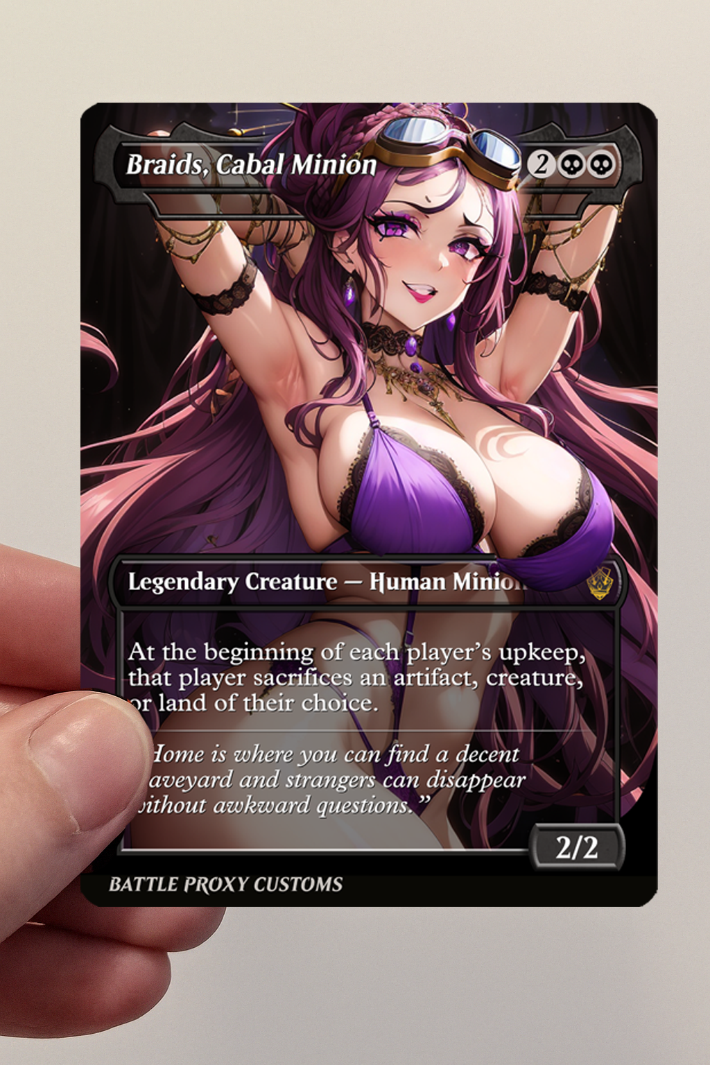 Braids, Cabal Minion - MTG Custom Proxy - NSFW