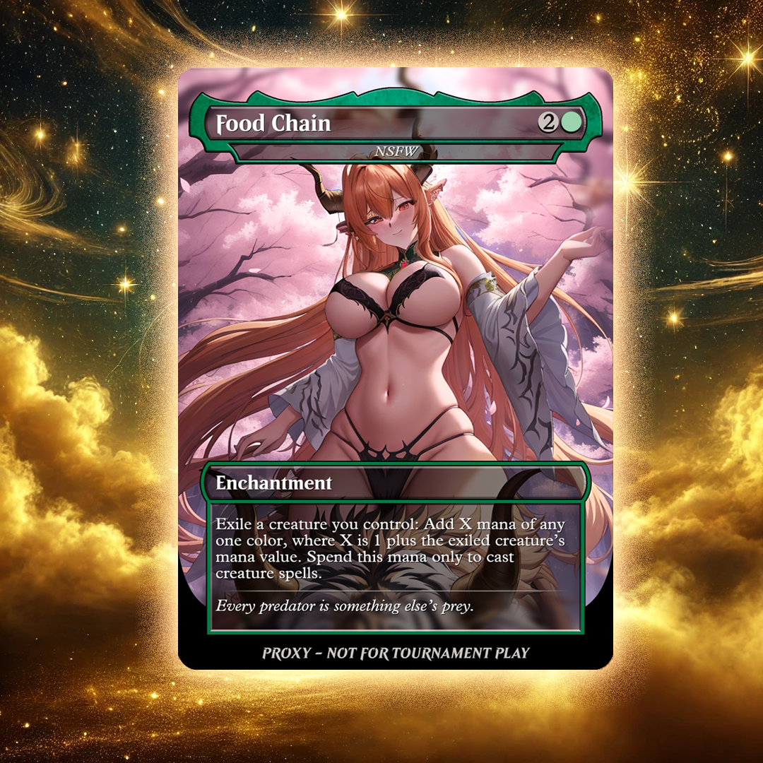Food Chain - MTG Custom Proxy - NSFW