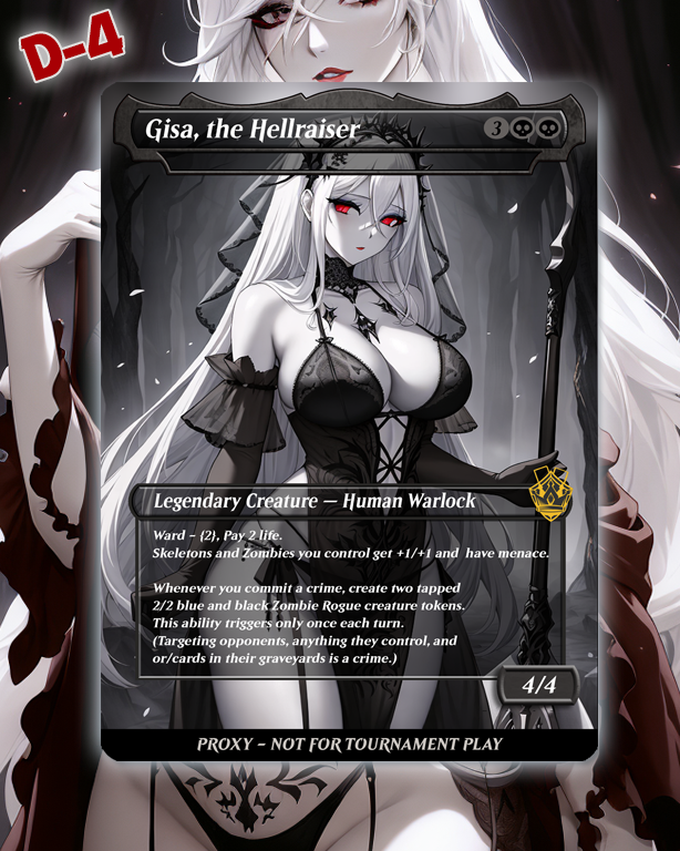 Gisa, the Hellraiser - MTG Proxy - NSFW Version