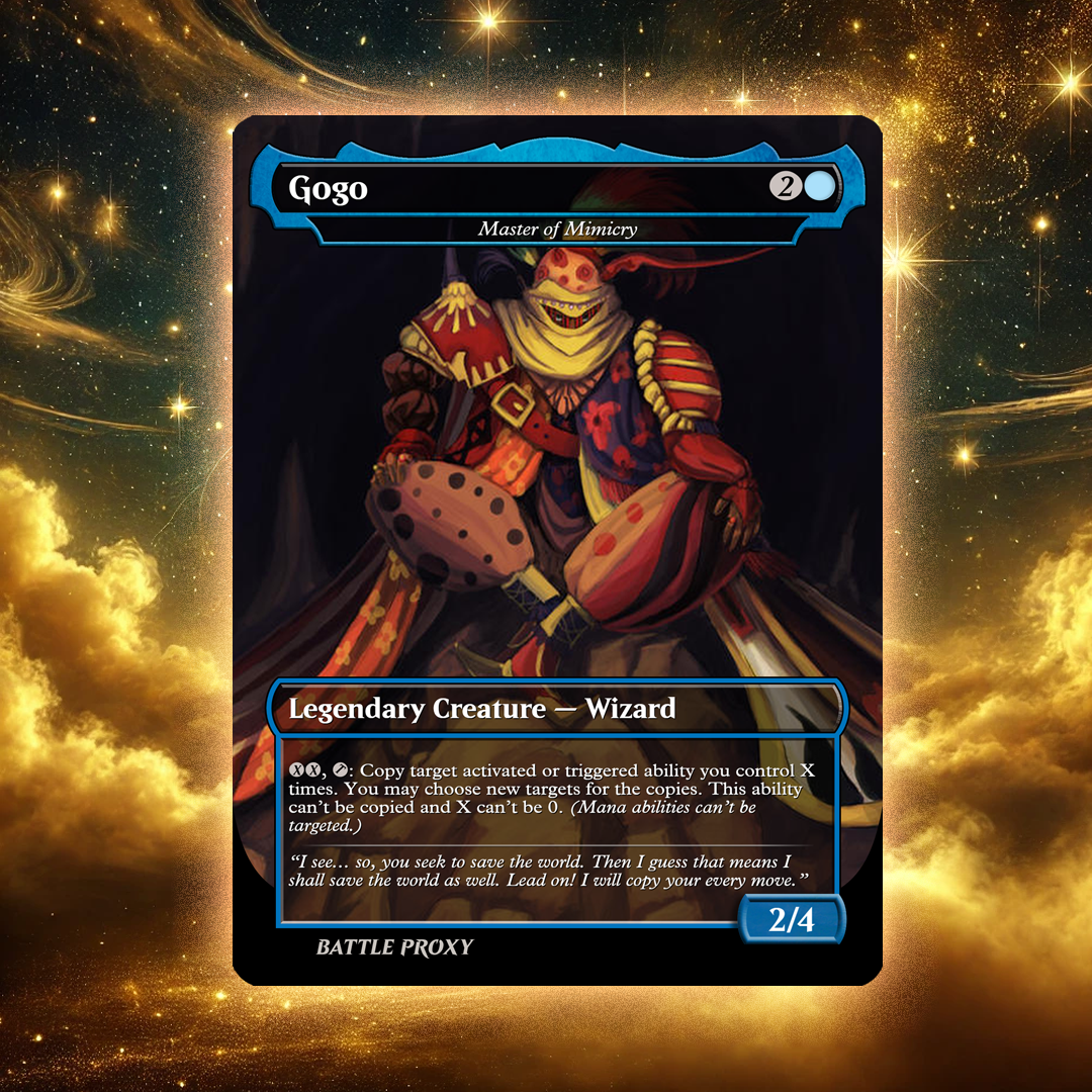 MTG Custom Proxy - Gogo, Master of Mimicry Final Fantasy Battle Proxy MTG Custom Proxy - Gogo, Master of Mimicry Final Fantasy Battle Proxy