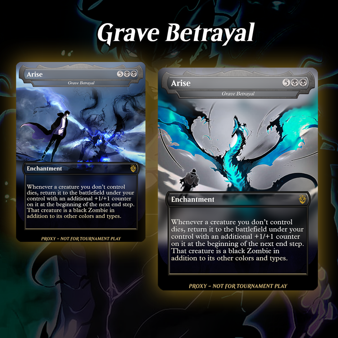 MTG Custom Proxy - Solo Leveling ARISE Bundle with Zombie Tokens