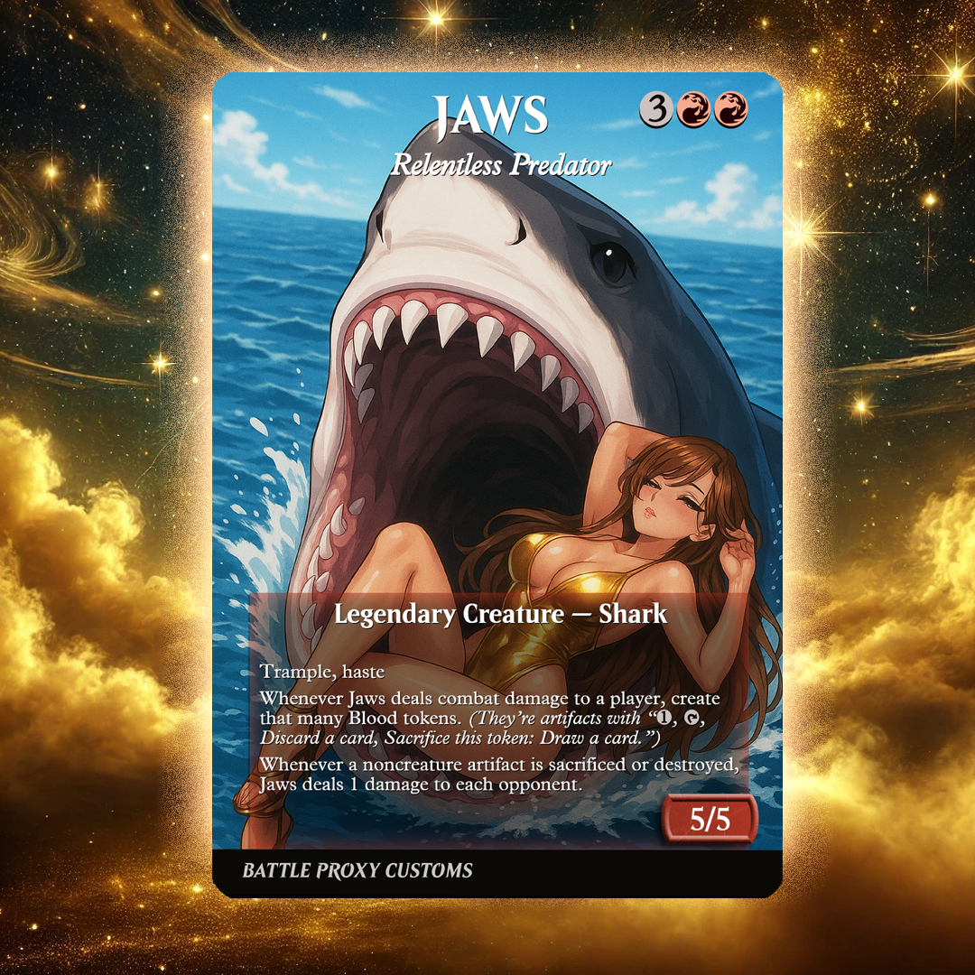Jaws, Relentless Predator - MTG Custom Proxy - NSFW