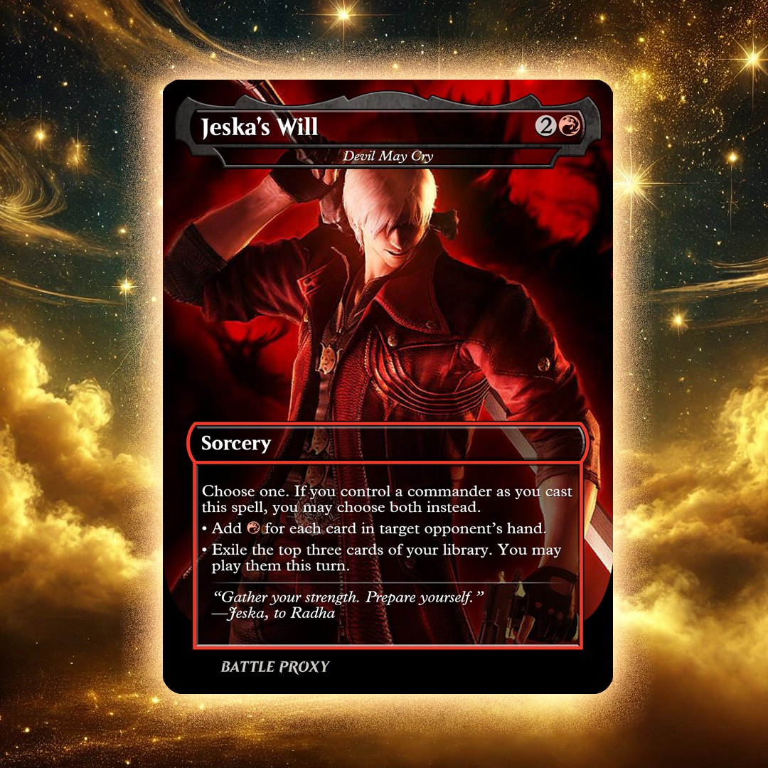 mtg custom card MTG Custom Proxy - Jeska's Will