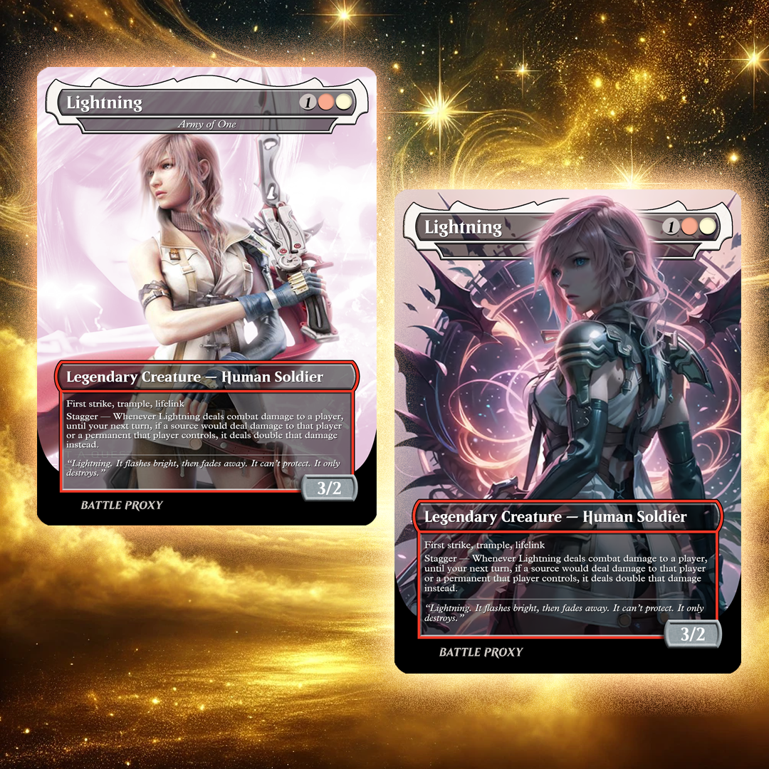 ff lightning mtg card MTG Custom Proxy