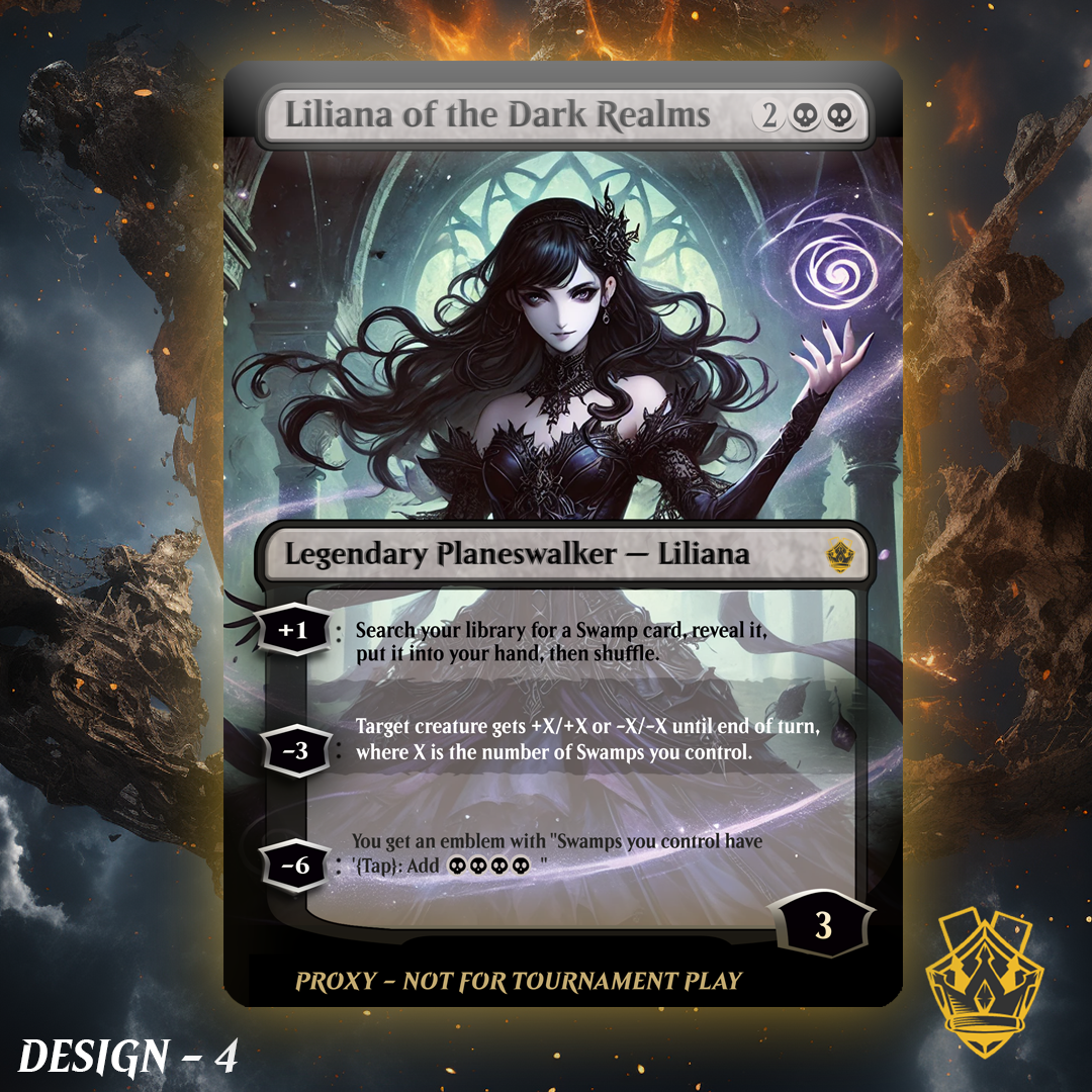 Liliana of the Dark Realms - MTG Custom Proxy