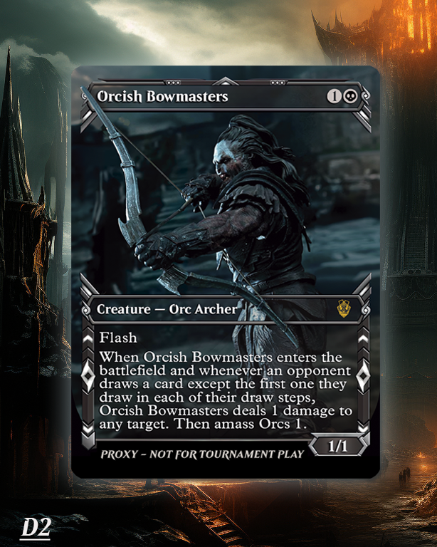 Orcish Bowmasters - Lurtz Version – MTG Proxy Card - LOTR