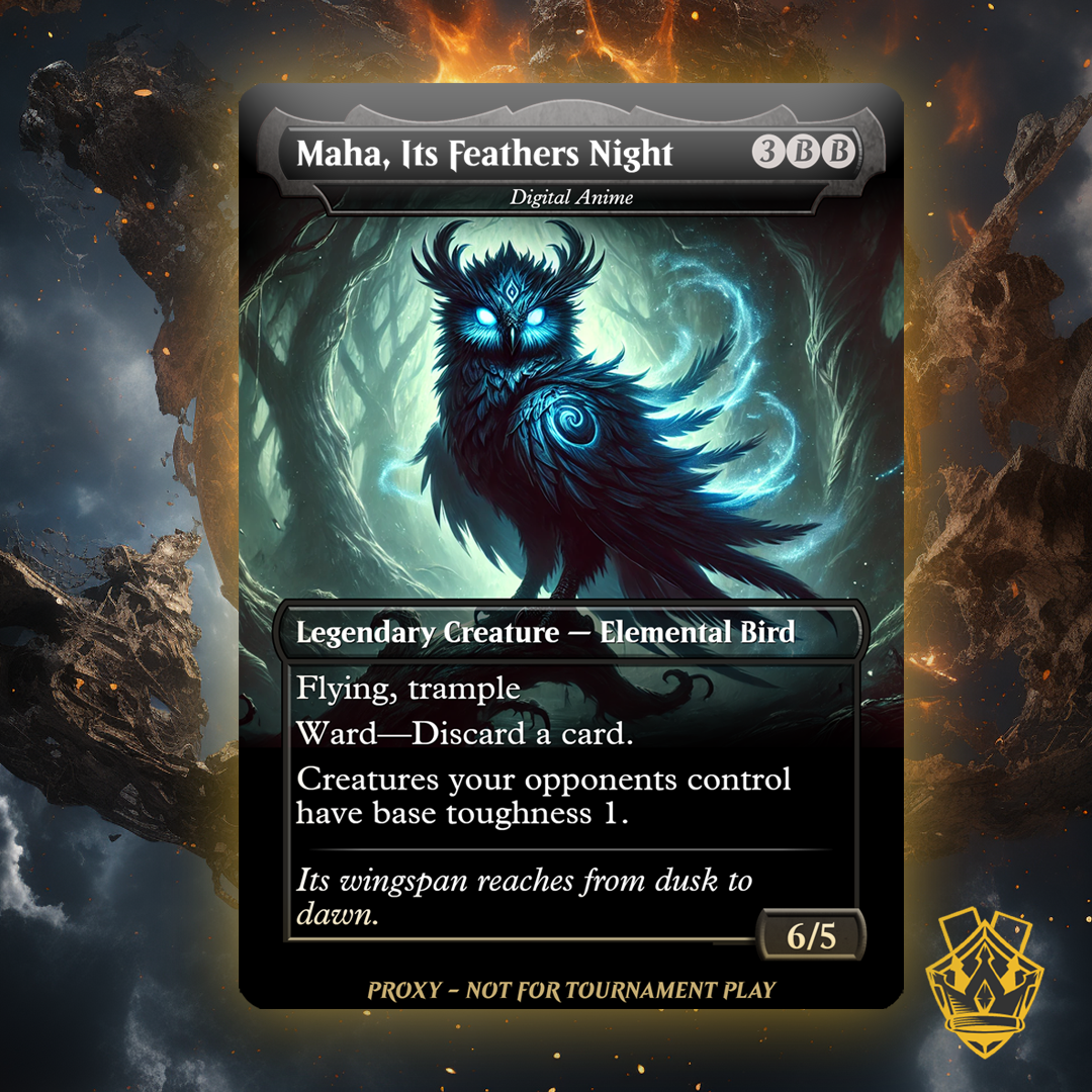 Maha, Its Feathers Night – MTG Custom Proxy Card