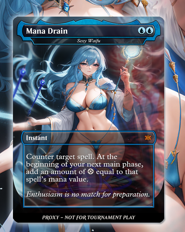 nsfw mtg cards Mana Drain - MTG Proxy