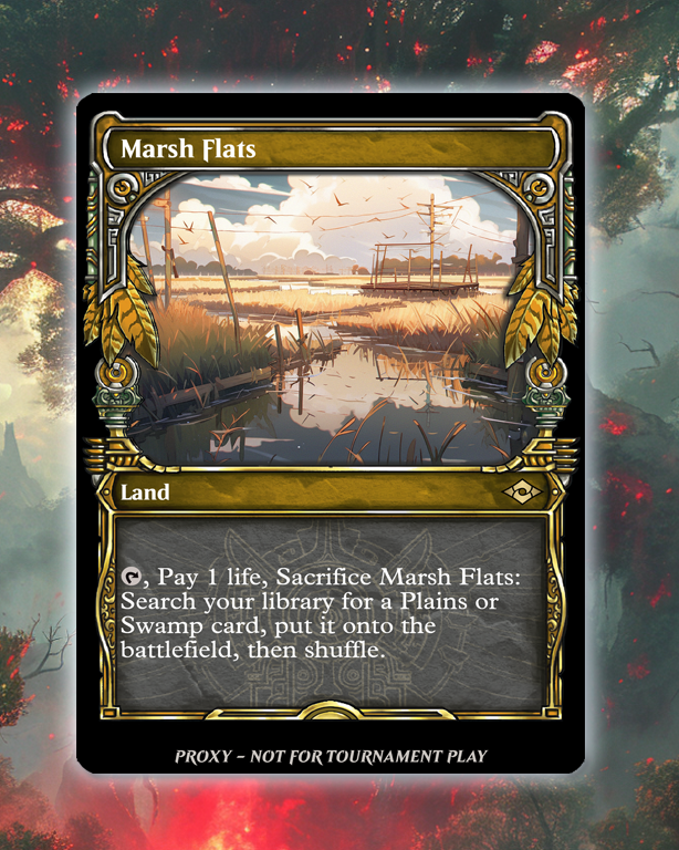 Marsh Flats - MTG Proxy - Ixalan Frame