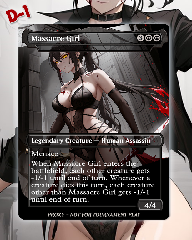 Massacre Girl - MTG Proxy - NSFW Version