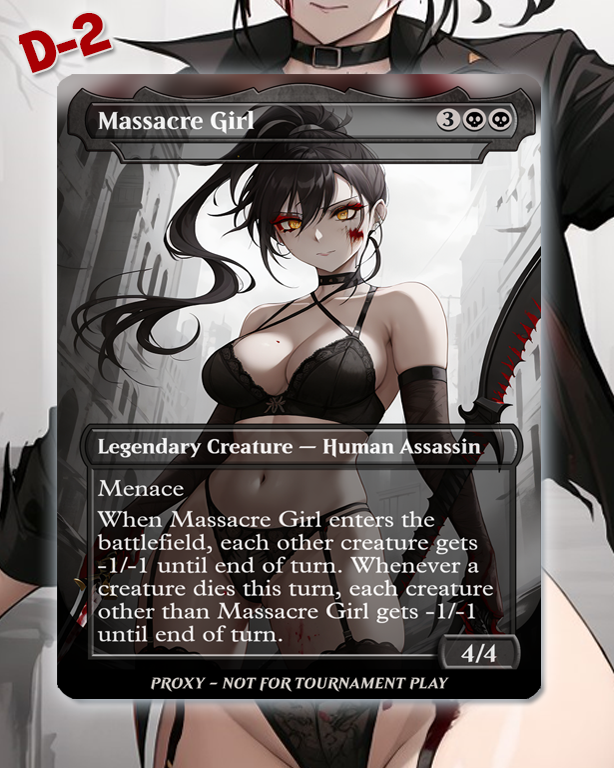 Massacre Girl - MTG Proxy - NSFW Version