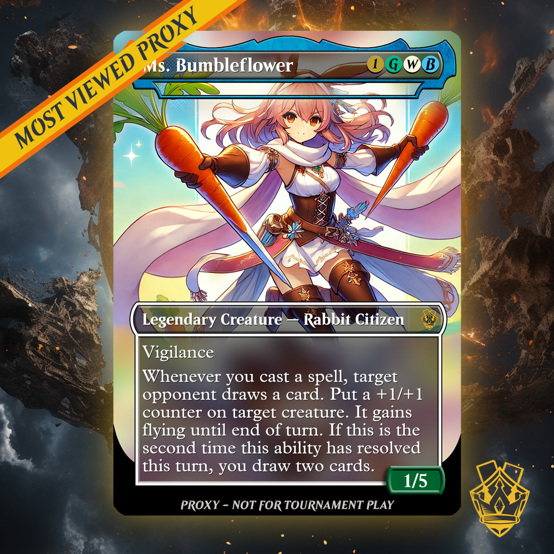 Ms. Bumbleflower MTG Custom Proxy Card (Chibi Anime) Battle Proxy Ms. Bumbleflower MTG Custom Proxy Card (Chibi Anime) Battle Proxy