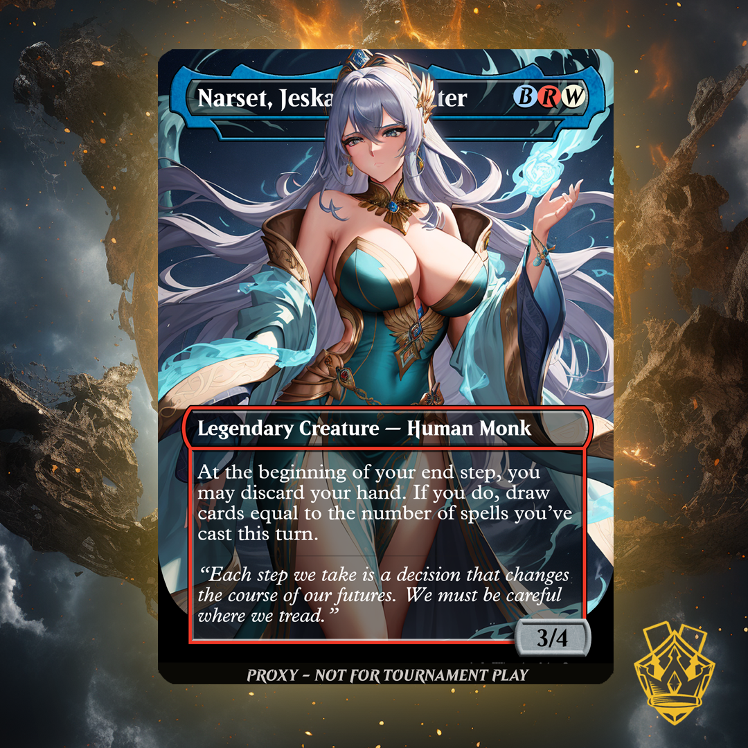 Narset, Jeskai Waymaster - MTG Custom Proxy Card - NSFW