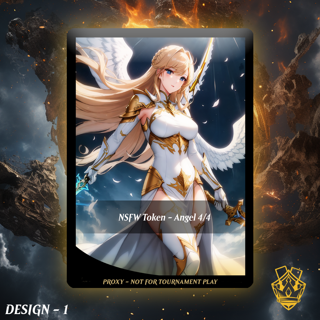Angel Token - MTG Proxy - NSFW Version